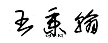 朱錫榮王秉翰草書個性簽名怎么寫