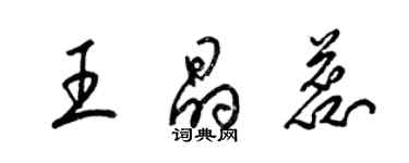 梁錦英王晶蕊草書個性簽名怎么寫