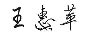 駱恆光王惠苹行書個性簽名怎么寫