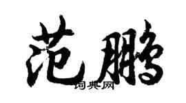 胡問遂范鵬行書個性簽名怎么寫