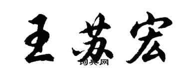 胡問遂王蘇宏行書個性簽名怎么寫