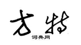 朱錫榮方特草書個性簽名怎么寫