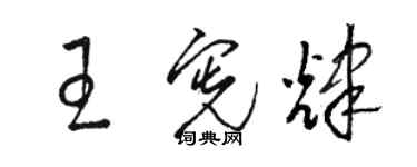 駱恆光王憲輝草書個性簽名怎么寫