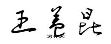 曾慶福王益昆草書個性簽名怎么寫