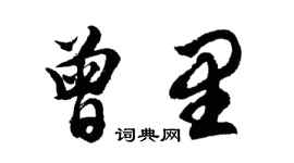 胡問遂曾里行書個性簽名怎么寫