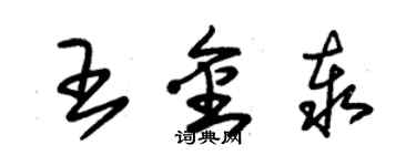 朱錫榮王金泰草書個性簽名怎么寫