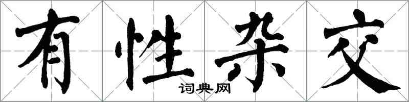 翁闓運有性雜交楷書怎么寫