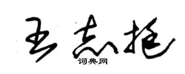 朱錫榮王志挺草書個性簽名怎么寫
