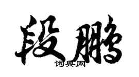 胡問遂段鵬行書個性簽名怎么寫