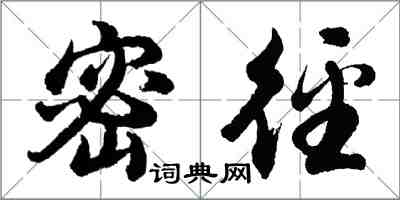 胡問遂密逕行書怎么寫