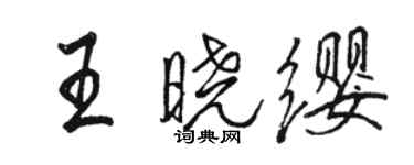 駱恆光王曉纓行書個性簽名怎么寫