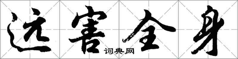 胡問遂遠害全身行書怎么寫