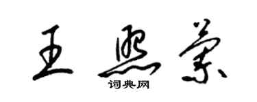 梁錦英王照蘭草書個性簽名怎么寫