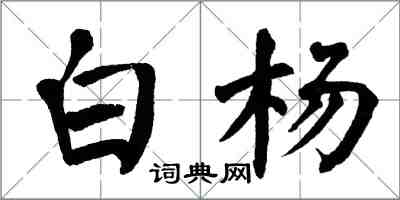 翁闓運白楊楷書怎么寫