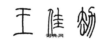 陳墨王佳劫篆書個性簽名怎么寫