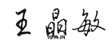 駱恆光王晶敏行書個性簽名怎么寫