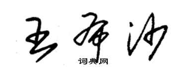 朱錫榮王布沙草書個性簽名怎么寫