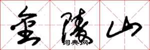 朱錫榮金陵山草書怎么寫