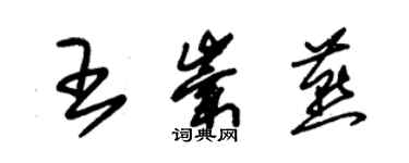 朱錫榮王崇燕草書個性簽名怎么寫