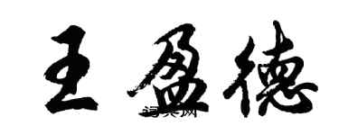 胡問遂王盈德行書個性簽名怎么寫