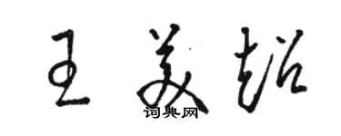 駱恆光王美超草書個性簽名怎么寫