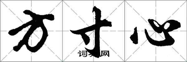 胡問遂方寸心行書怎么寫