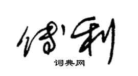 朱錫榮傅利草書個性簽名怎么寫