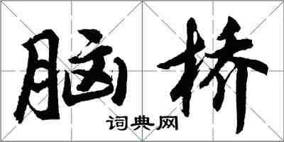 胡問遂腦橋行書怎么寫