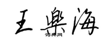 王正良王樂海行書個性簽名怎么寫