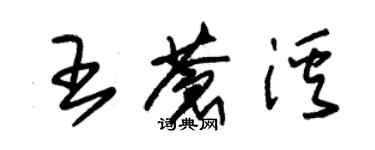 朱錫榮王蒼溪草書個性簽名怎么寫