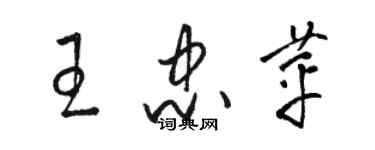 駱恆光王忠苹草書個性簽名怎么寫