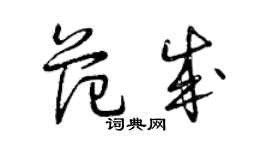 曾慶福范成草書個性簽名怎么寫