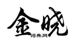 胡問遂金曉行書個性簽名怎么寫