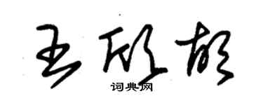 朱錫榮王欣胡草書個性簽名怎么寫