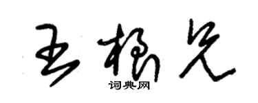 朱錫榮王根兄草書個性簽名怎么寫