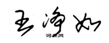 朱錫榮王淨如草書個性簽名怎么寫
