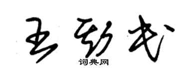 朱錫榮王斯民草書個性簽名怎么寫