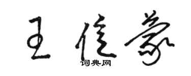 駱恆光王億蒙草書個性簽名怎么寫