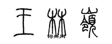 陳墨王林嶺篆書個性簽名怎么寫