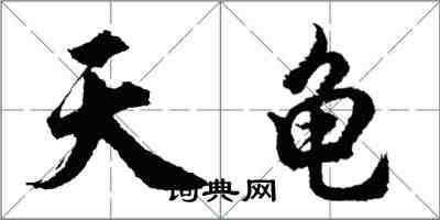 胡問遂天龜行書怎么寫