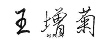 駱恆光王增菊行書個性簽名怎么寫