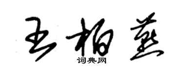 朱錫榮王柏燕草書個性簽名怎么寫