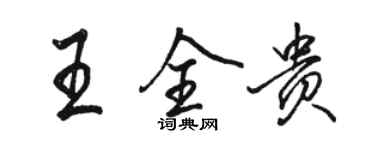 駱恆光王全貴行書個性簽名怎么寫