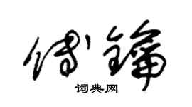 朱錫榮傅鑰草書個性簽名怎么寫