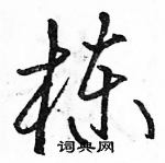 駱恆光寫的硬筆草書棟