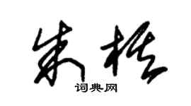 朱錫榮朱棋草書個性簽名怎么寫