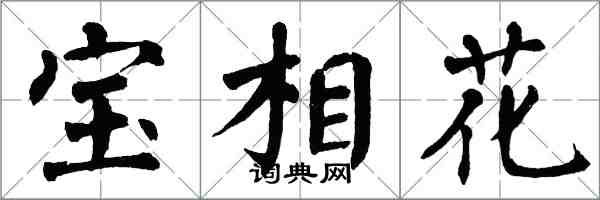 翁闓運寶相花楷書怎么寫