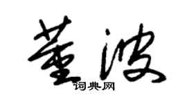 朱錫榮董波草書個性簽名怎么寫