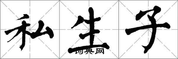 翁闓運私生子楷書怎么寫