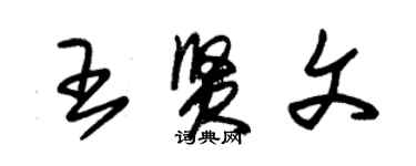 朱錫榮王賢文草書個性簽名怎么寫